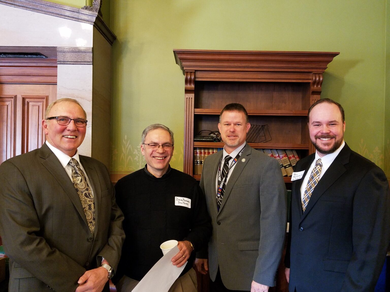 IPA members meeting with state legislators during the annual legislative breakfast.