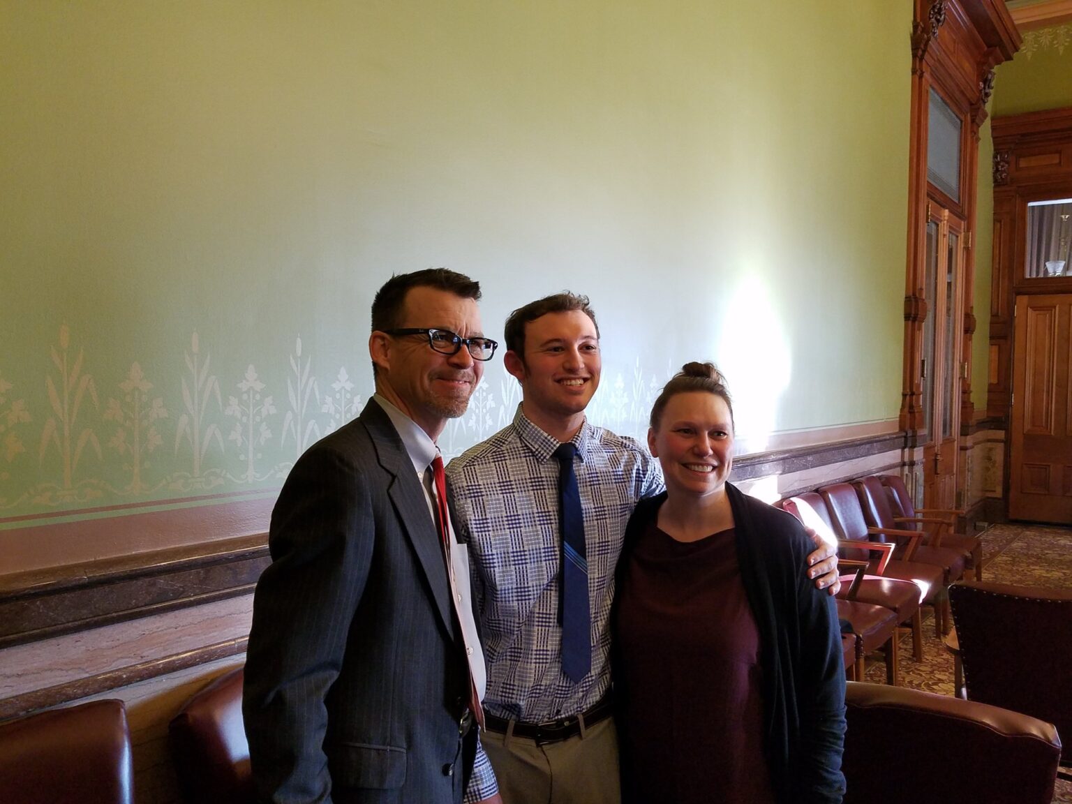 IPA members meeting with state legislators during the annual legislative breakfast.